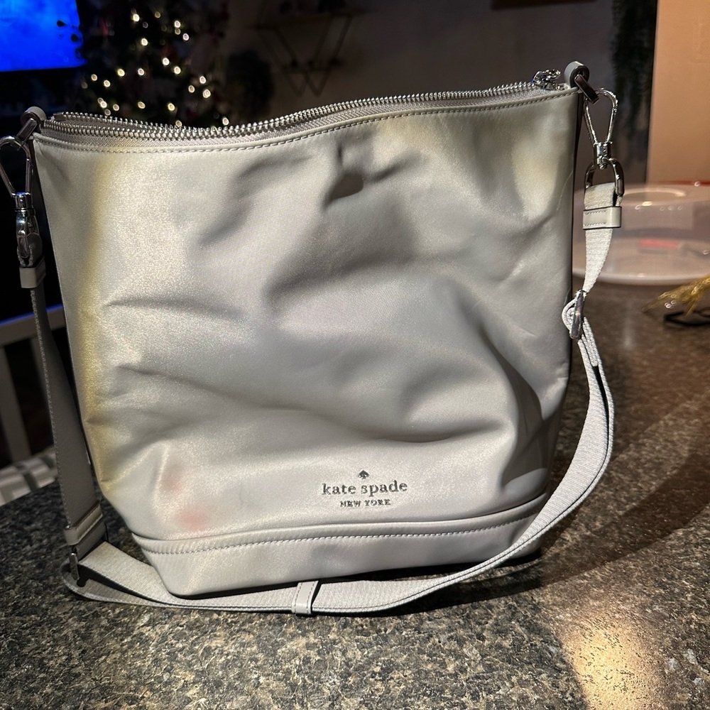 Kate spade gray crossbody tote